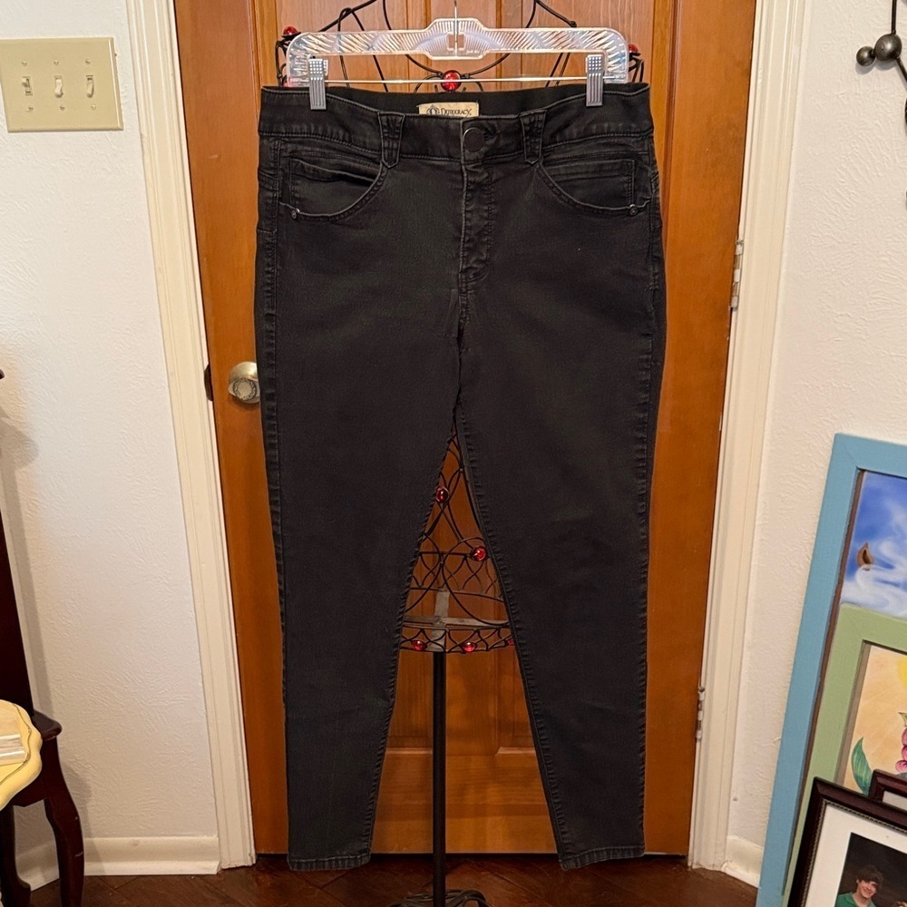 🏍️🏍️🏍️BOGOHO🏍️🏍️🏍️Democracy Classic Black Women's Jeans-14